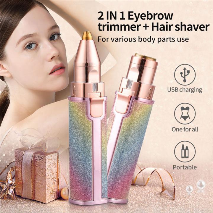 2 in 1 Facial Hair Trimmer - Flawless Facial Hair Remover