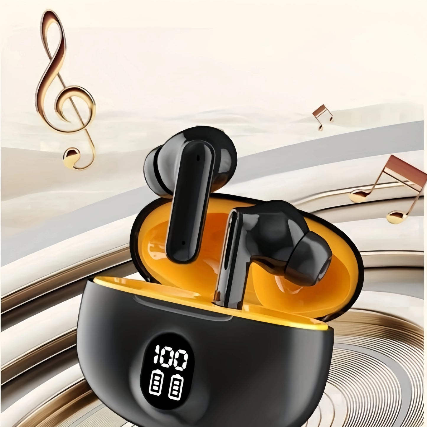 S510 TWS Wireless Headphones LED Power Earphones Digital Display