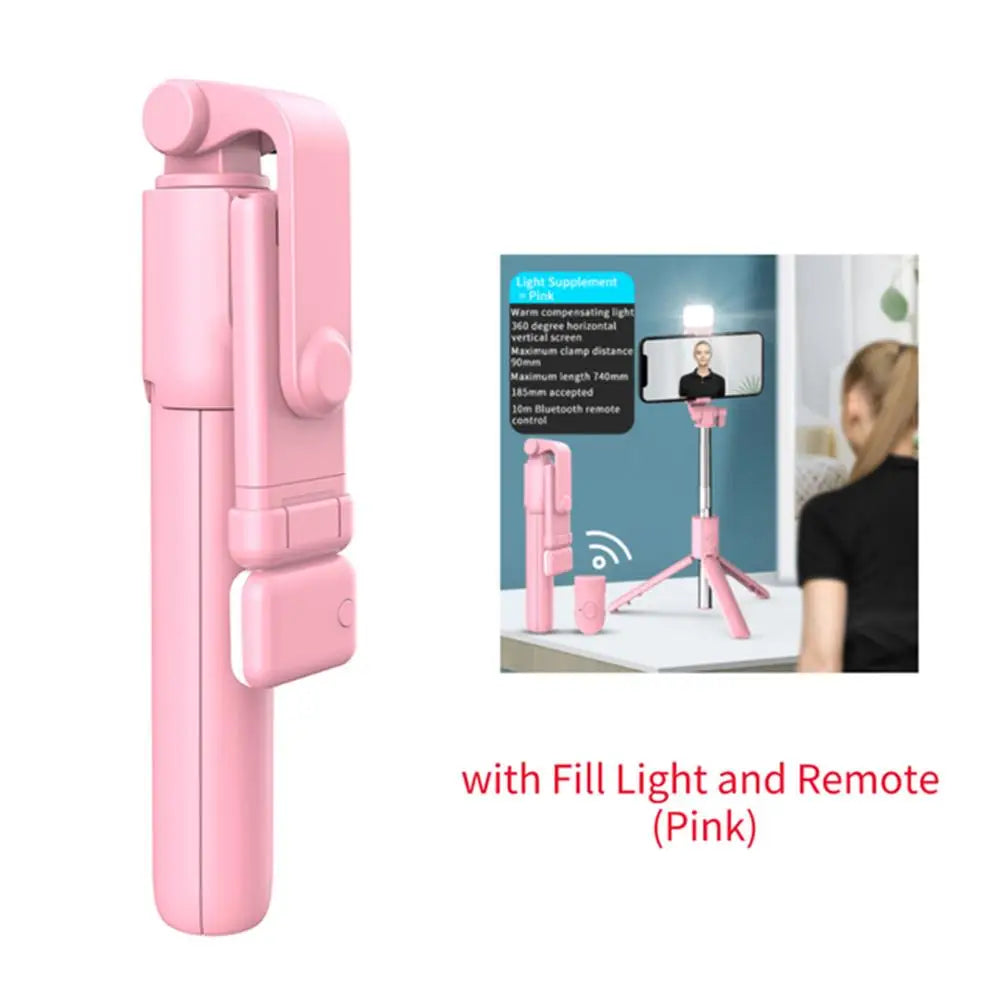 Portable Bluetooth Selfie Stick Tripod Holder with Remote Shutter