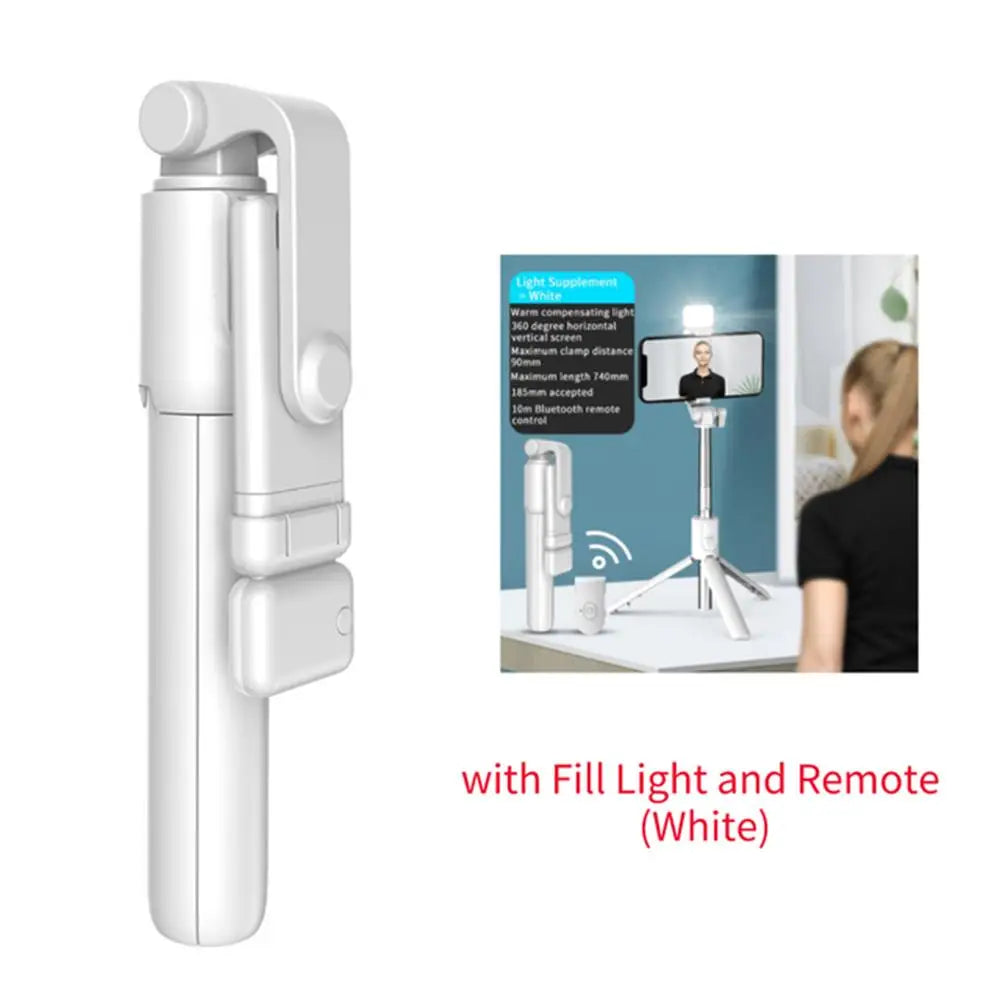 Portable Bluetooth Selfie Stick Tripod Holder with Remote Shutter