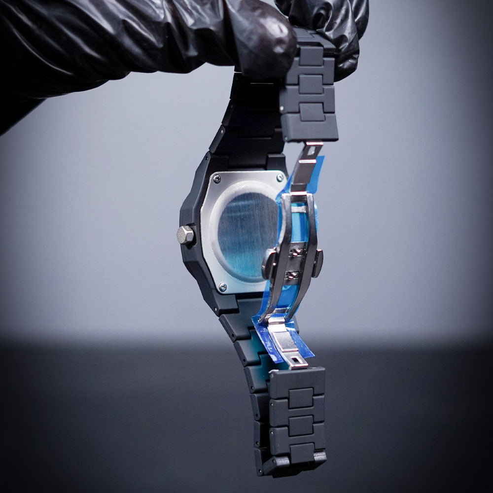 Black Arabic Aura Watch – Sleek, Lightweight Design with Premium Finish