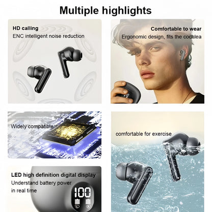 S510 TWS Wireless Headphones LED Power Earphones Digital Display