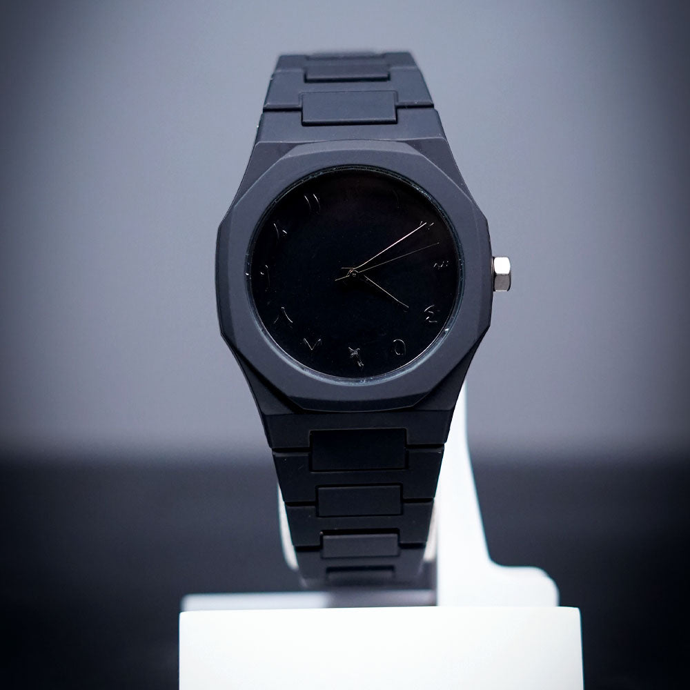 Black Arabic Aura Watch – Sleek, Lightweight Design with Premium Finish