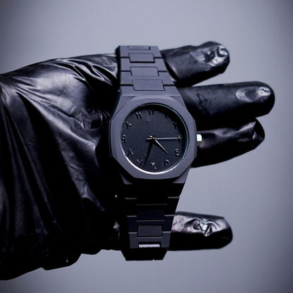 Black Arabic Aura Watch – Sleek, Lightweight Design with Premium Finish